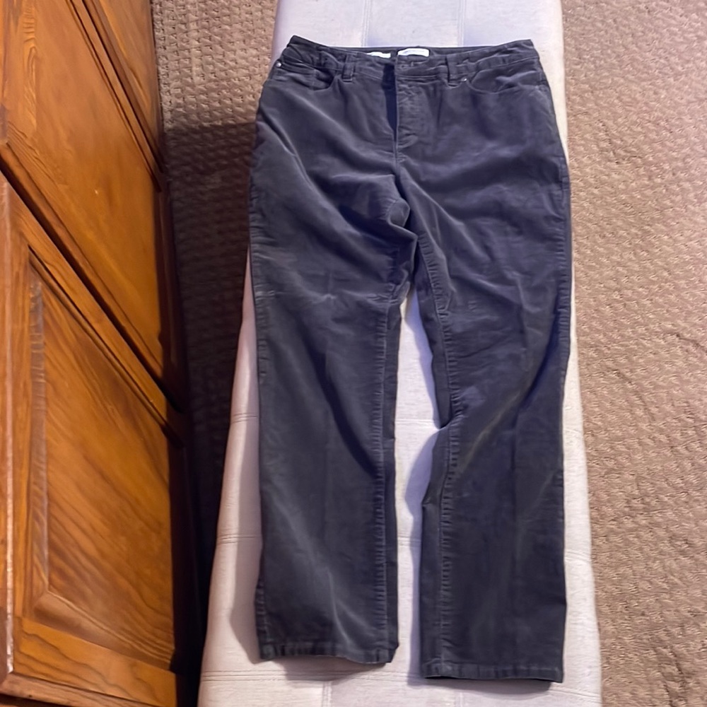 Charter Club Gray Corduroy pants Sz 12 petites